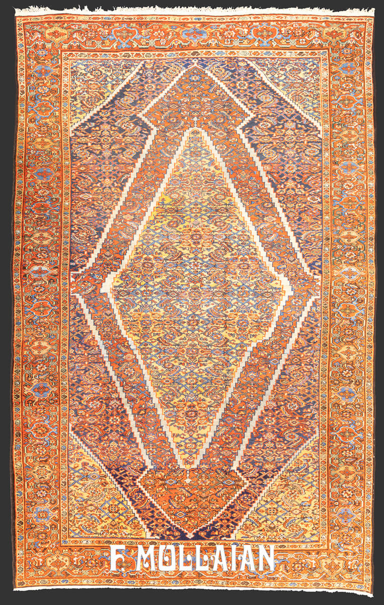Tapis Persan Antique Mahal n°:55979612